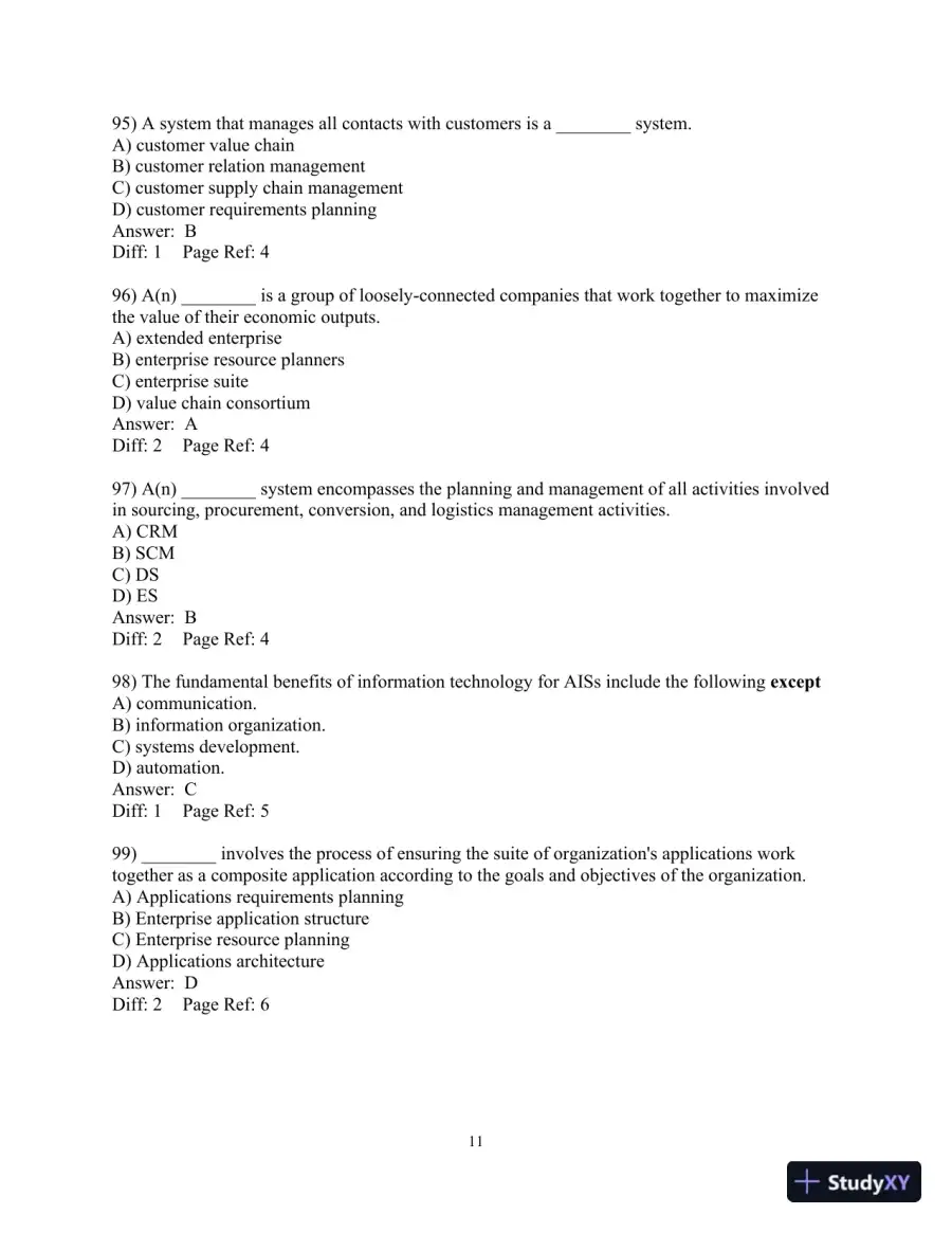 Test Bank For Accounting Information Systems, 10th Edition, page 12