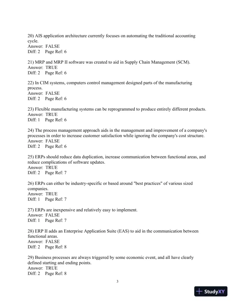 Test Bank For Accounting Information Systems, 10th Edition, page 4