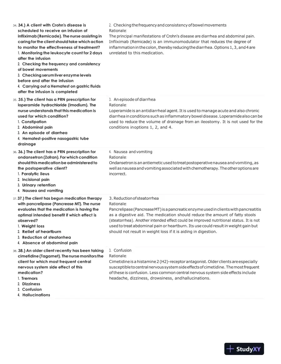 ATI Pharmacology Practice Exam With Answers (313 Solved Questions), page 10