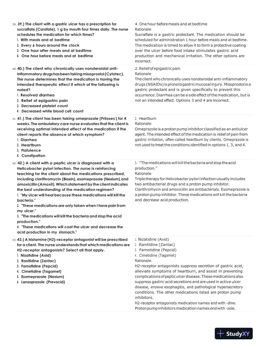 ATI Pharmacology Practice Exam With Answers (313 Solved Questions), page 11