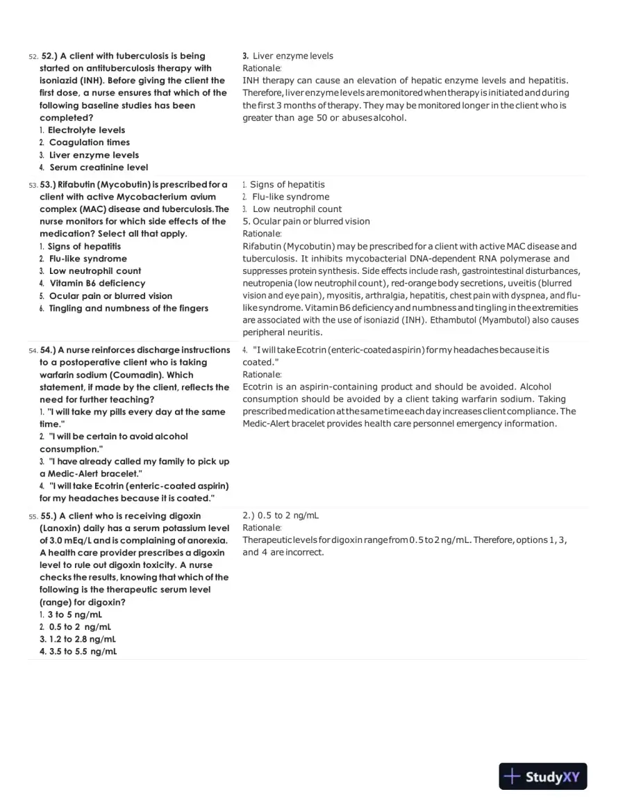 ATI Pharmacology Practice Exam With Answers (313 Solved Questions), page 14