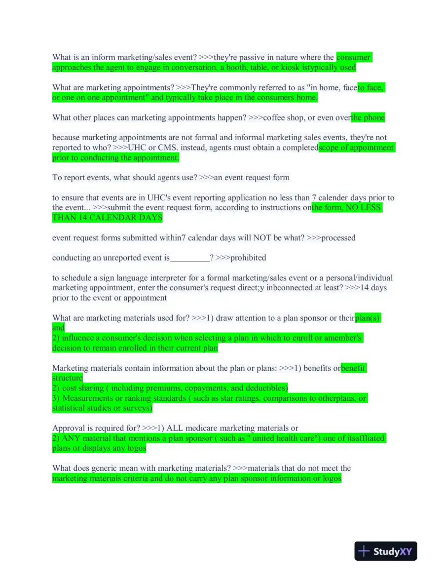 UHC Health Care Assessment Practice Exam With Answers (174 Solved Questions), page 3