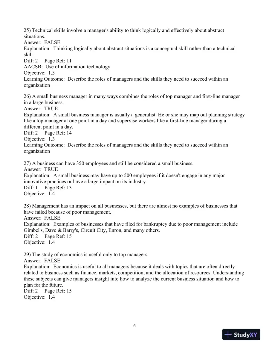 Test Bank For Fundamentals Of Management: Essential Concepts And Applications, 8th Edition, page 7