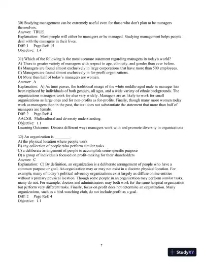 Test Bank For Fundamentals Of Management: Essential Concepts And Applications, 8th Edition - Page 8 preview image