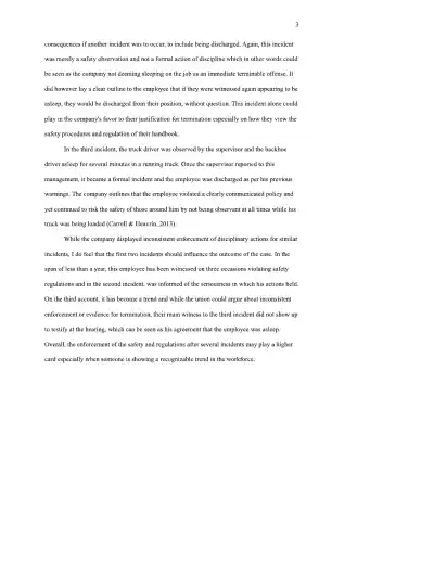 Unit VII Case Study Sleeping on the Job - Page 3 preview image