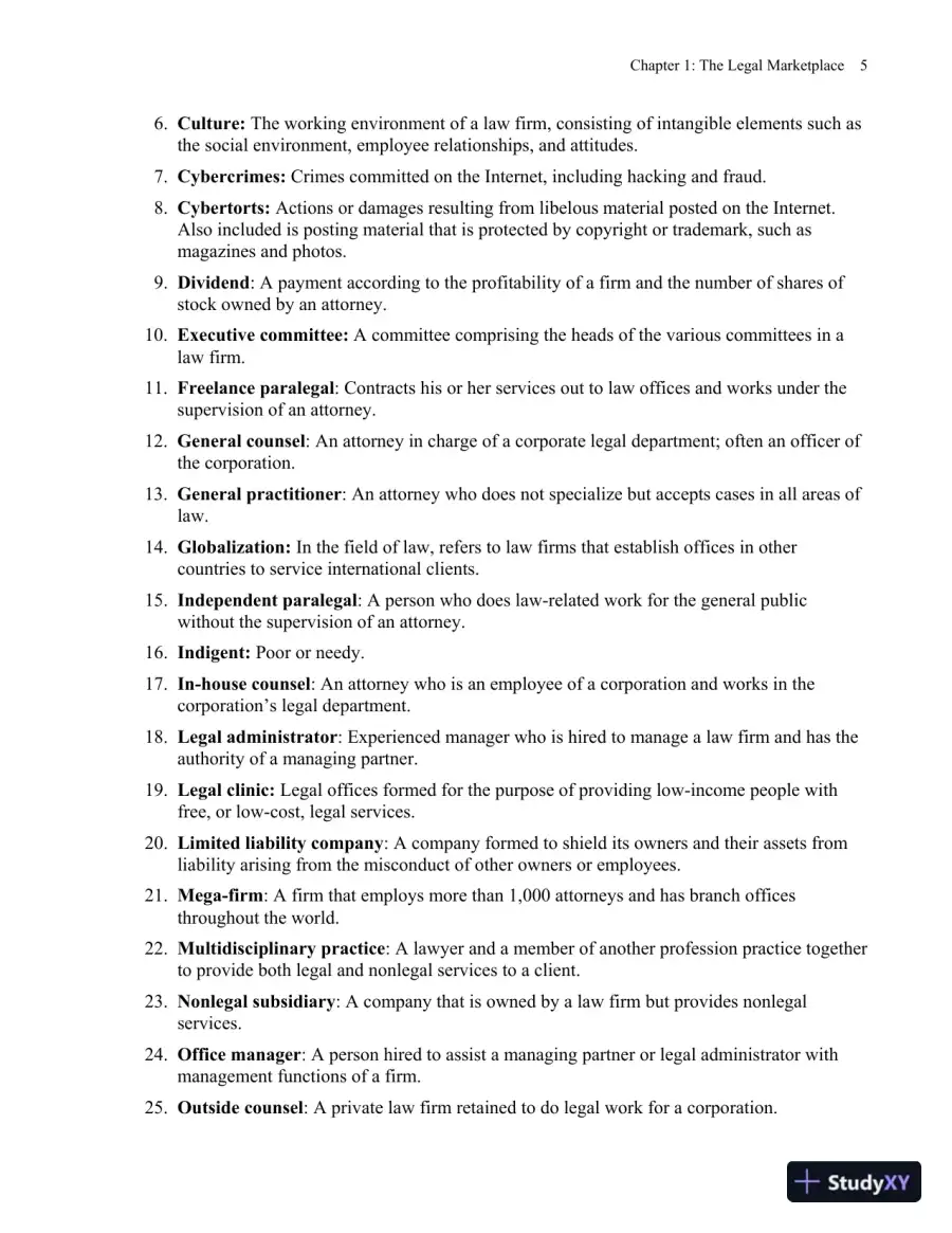 Solution Manual for Fundamentals of Law Office Management, 5th Edition, page 8
