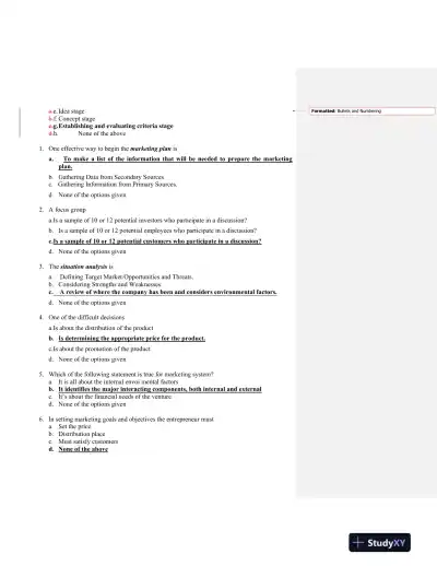 Foundations of Entrepreneurship: Key Concepts, Characteristics, and Strategic Decisions - Page 10 preview image