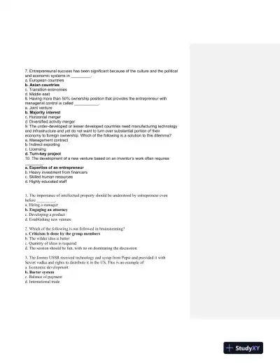 Foundations of Entrepreneurship: Key Concepts, Characteristics, and Strategic Decisions - Page 15 preview image