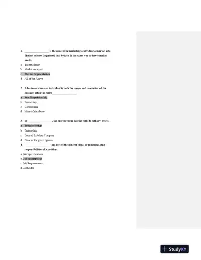 Foundations of Entrepreneurship: Key Concepts, Characteristics, and Strategic Decisions - Page 5 preview image