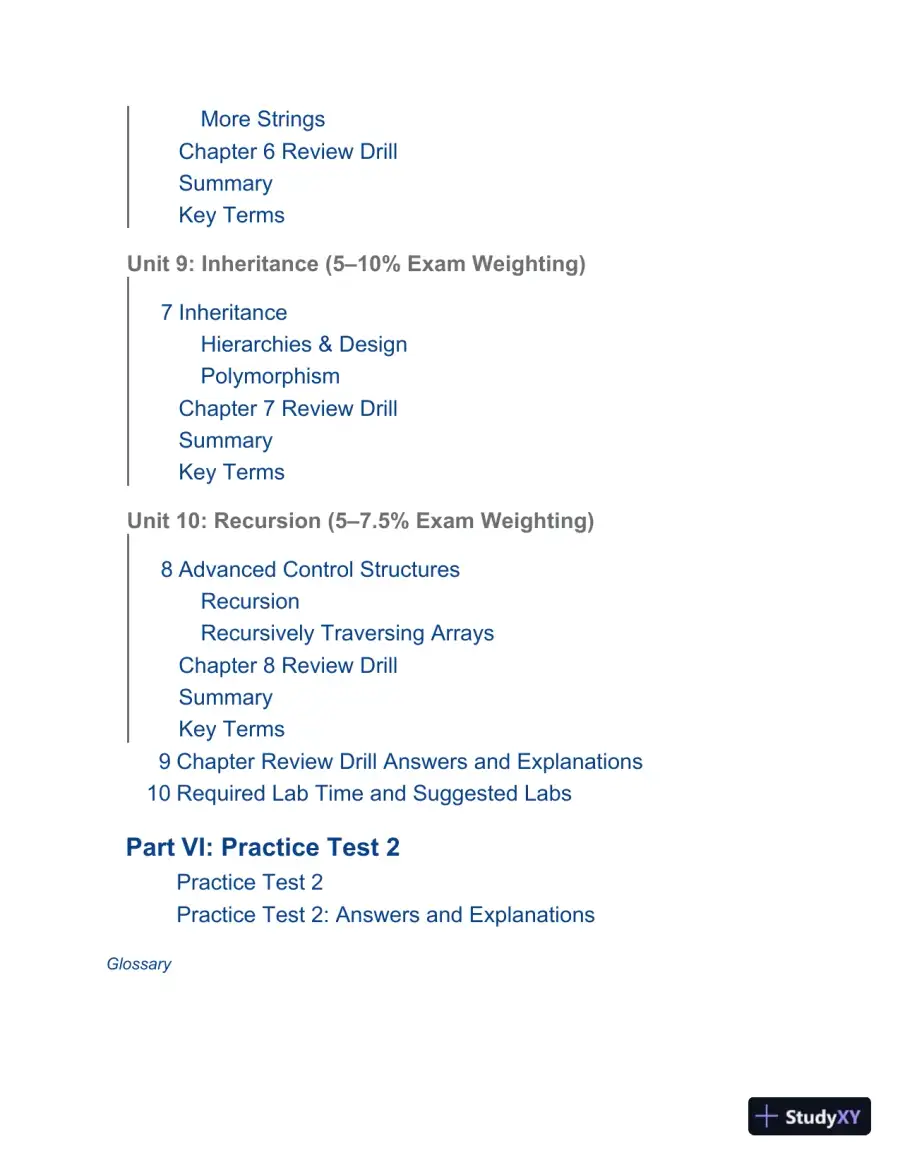 Cracking the AP Computer Science A Exam, 2020 Edition: Practice Tests and Prep for the NEW 2020 Exam (2020), page 10