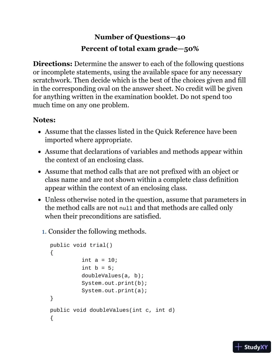 Cracking the AP Computer Science A Exam, 2020 Edition: Practice Tests and Prep for the NEW 2020 Exam (2020), page 28