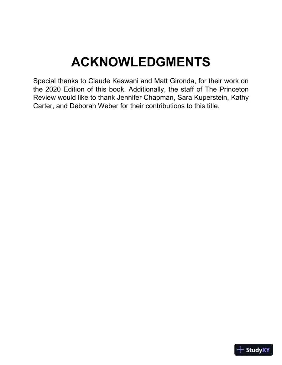 Cracking the AP Computer Science A Exam, 2020 Edition: Practice Tests and Prep for the NEW 2020 Exam (2020), page 6