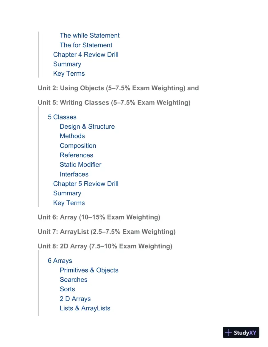 Cracking the AP Computer Science A Exam, 2020 Edition: Practice Tests and Prep for the NEW 2020 Exam (2020), page 9