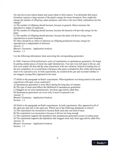 Campbell Biology, 10th Edition Test Bank - Page 10 preview image