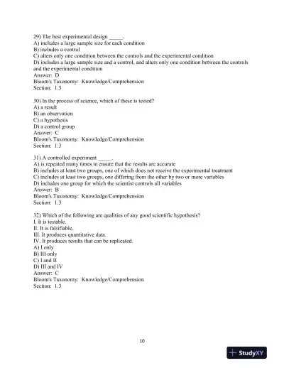 Campbell Biology, 10th Edition Test Bank - Page 11 preview image