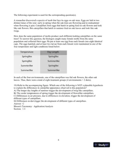 Campbell Biology, 10th Edition Test Bank - Page 7 preview image