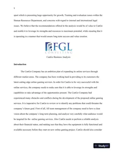 CanGo Business Strategy and Market Expansion Analysis - Page 6 preview image