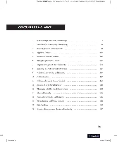 CompTIA Security+ Certification Study Guide Exam SY0-601 (2022) - Page 11 preview image