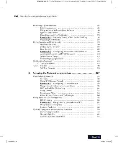 CompTIA Security+ Certification Study Guide Exam SY0-601 (2022) - Page 18 preview image