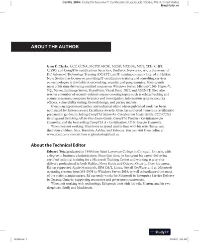 CompTIA Security+ Certification Study Guide Exam SY0-601 (2022) - Page 9 preview image