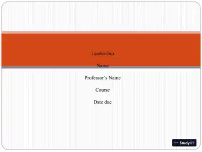 Leadership - Page 1 preview image