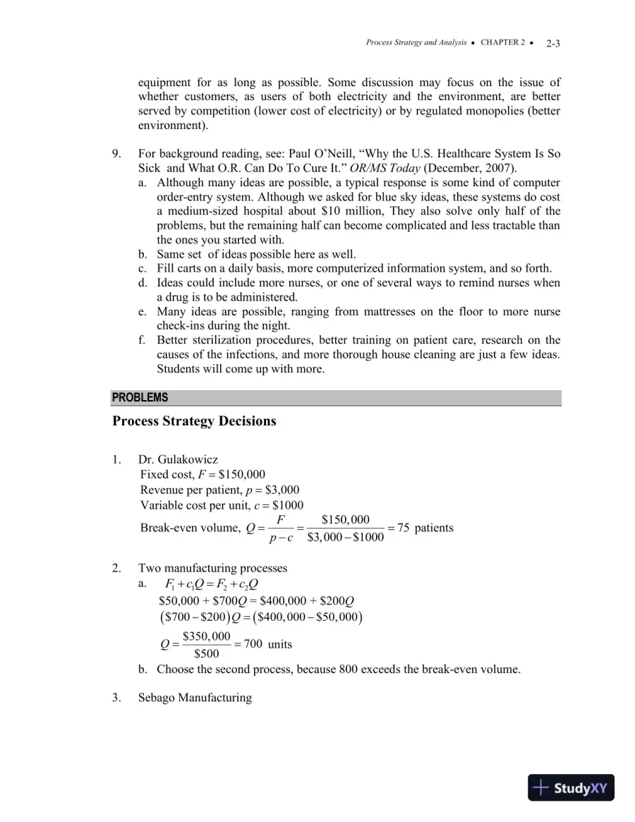 Solution Manual For Operations Management: Processes and Supply Chains, 11th Edition, page 23