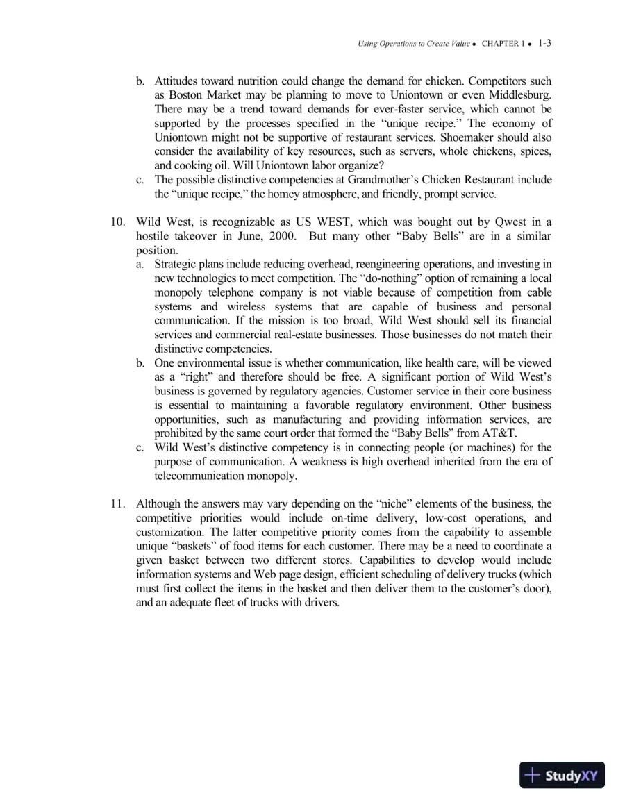 Solution Manual For Operations Management: Processes and Supply Chains, 11th Edition, page 4