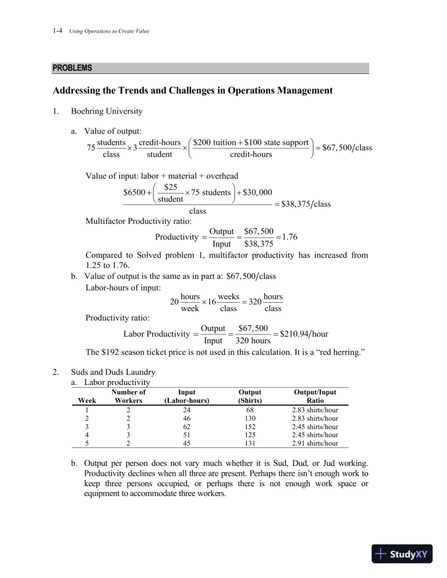 Solution Manual For Operations Management: Processes and Supply Chains, 11th Edition, page 5