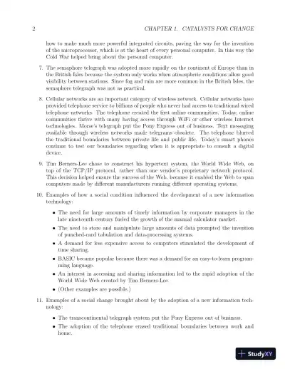 Solution Manual for Ethics for the Information Age, 8th Edition - Page 9 preview image