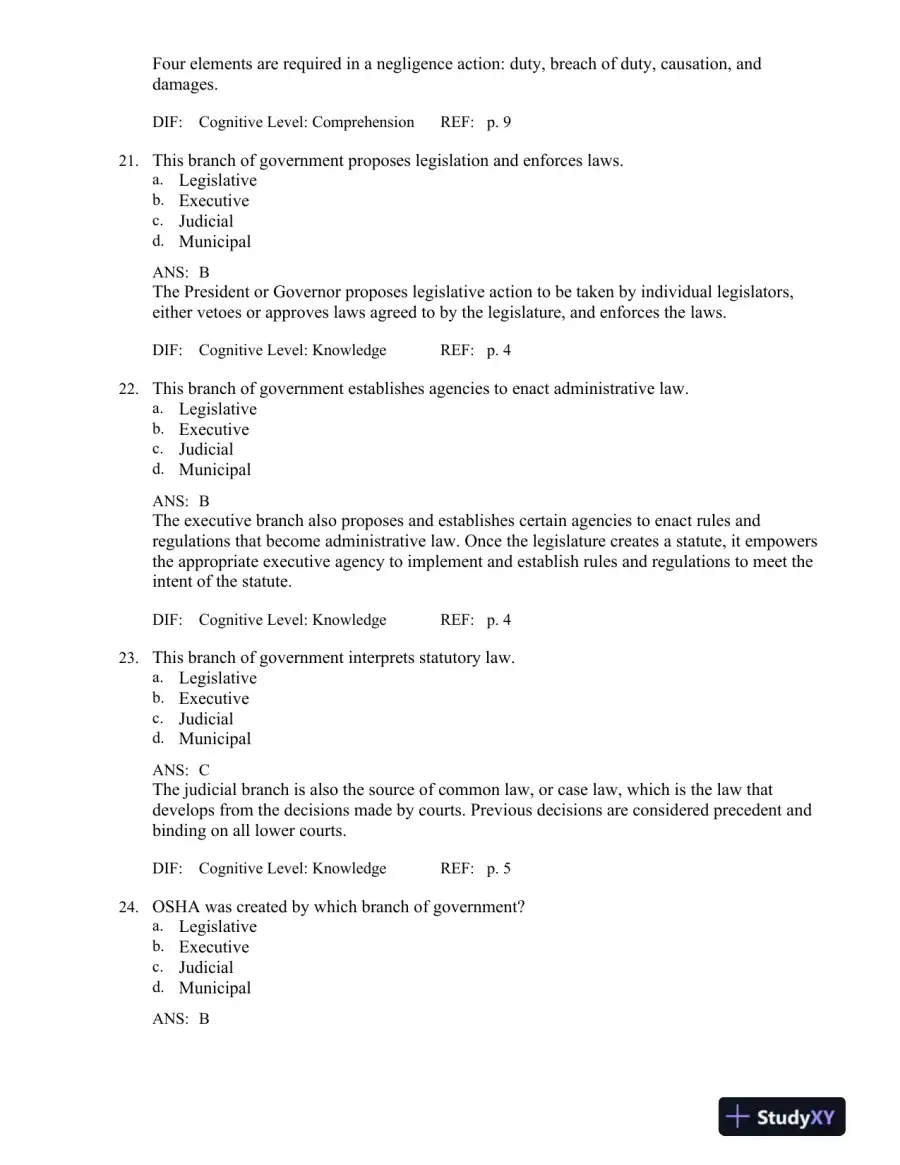 Legal and Ethical Issues for Health Professions 3rd Edition Test Bank, page 7