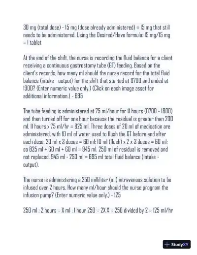 HESI Pharmacology Practice Exam With Answers (102 Solved Questions) - Page 6 preview image