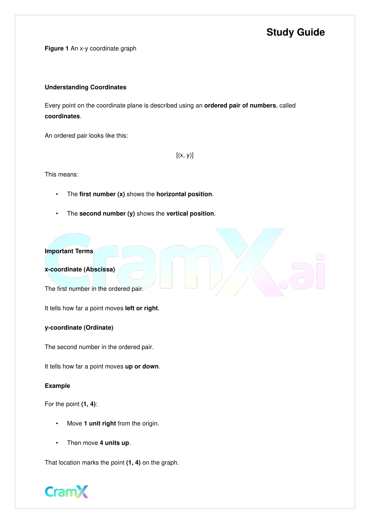 Algebra I – Coordinate Geometry - Page 2 preview image