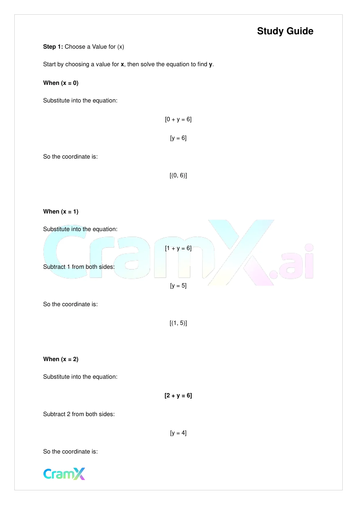 Algebra I – Coordinate Geometry - Page 7 preview image