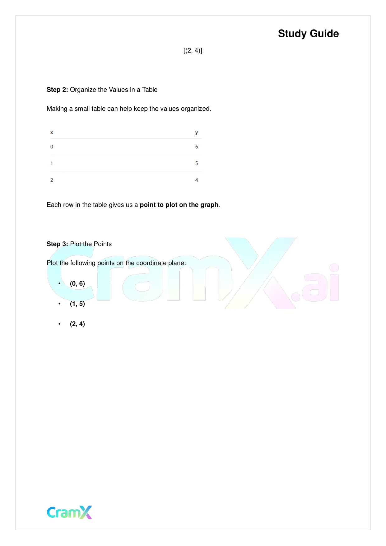 Algebra I – Coordinate Geometry - Page 8 preview image