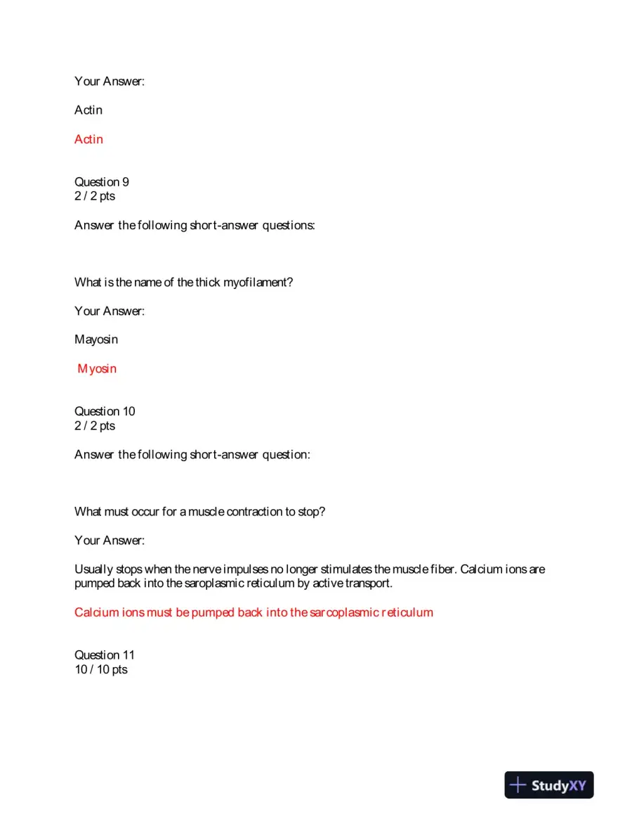 BIOD151 Portage Learning Anatomy and Physiology Module 5 Exam With Answers (26 Solved Questions), page 4