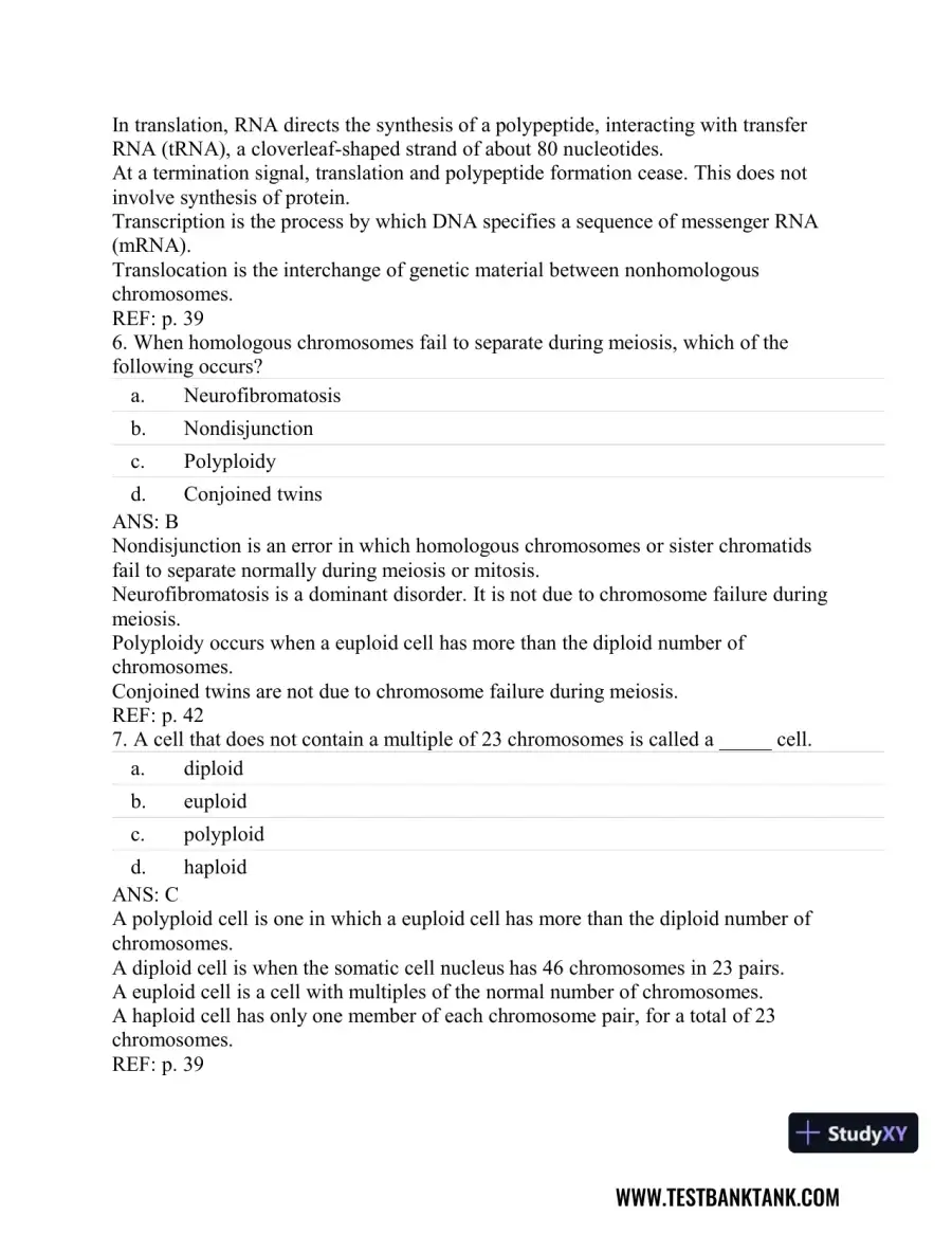 Understanding Pathophysiology 6th Edition Test Bank, page 19