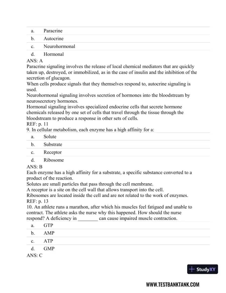 Understanding Pathophysiology 6th Edition Test Bank, page 5