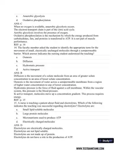Understanding Pathophysiology 6th Edition Test Bank - Page 7 preview image