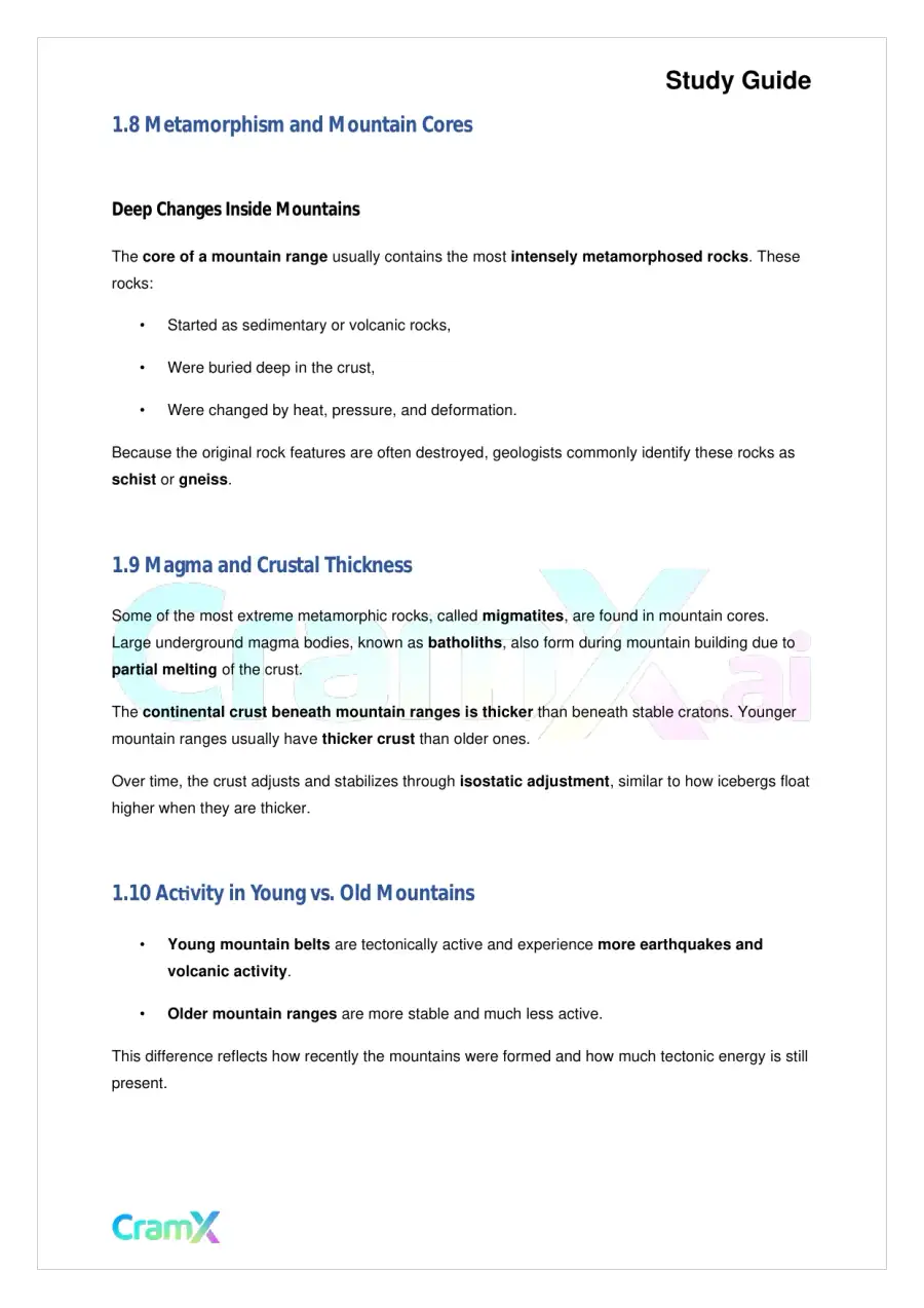 Geology - Mountain Building, page 4