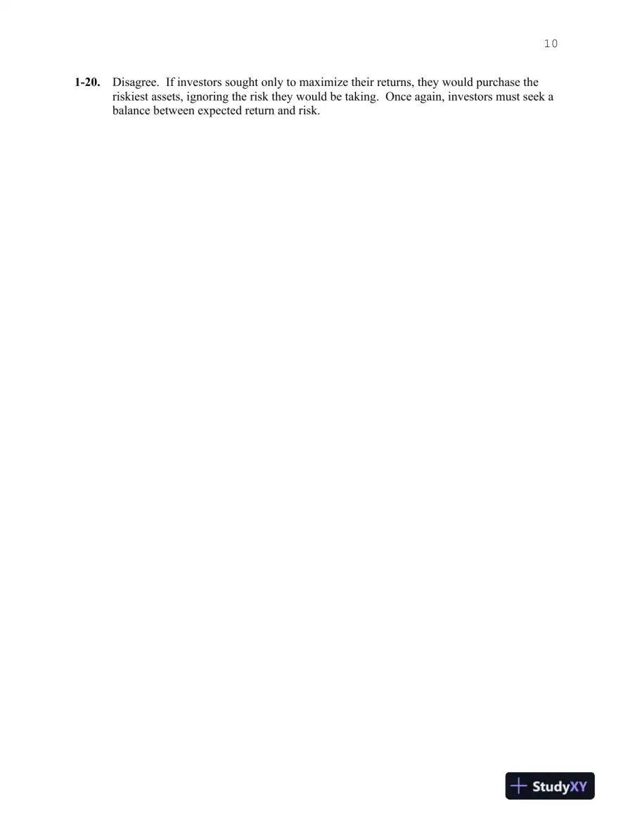 Investments, Binder Ready Version: Analysis and Management, 13th Edition Solution Manual, page 11