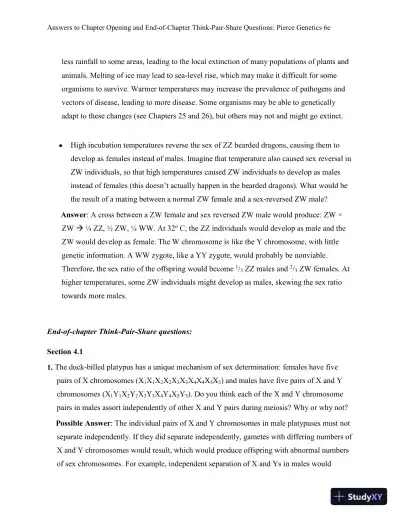 Genetics: A Conceptual Approach, 6th Edition Solution Manual - Page 16 preview image