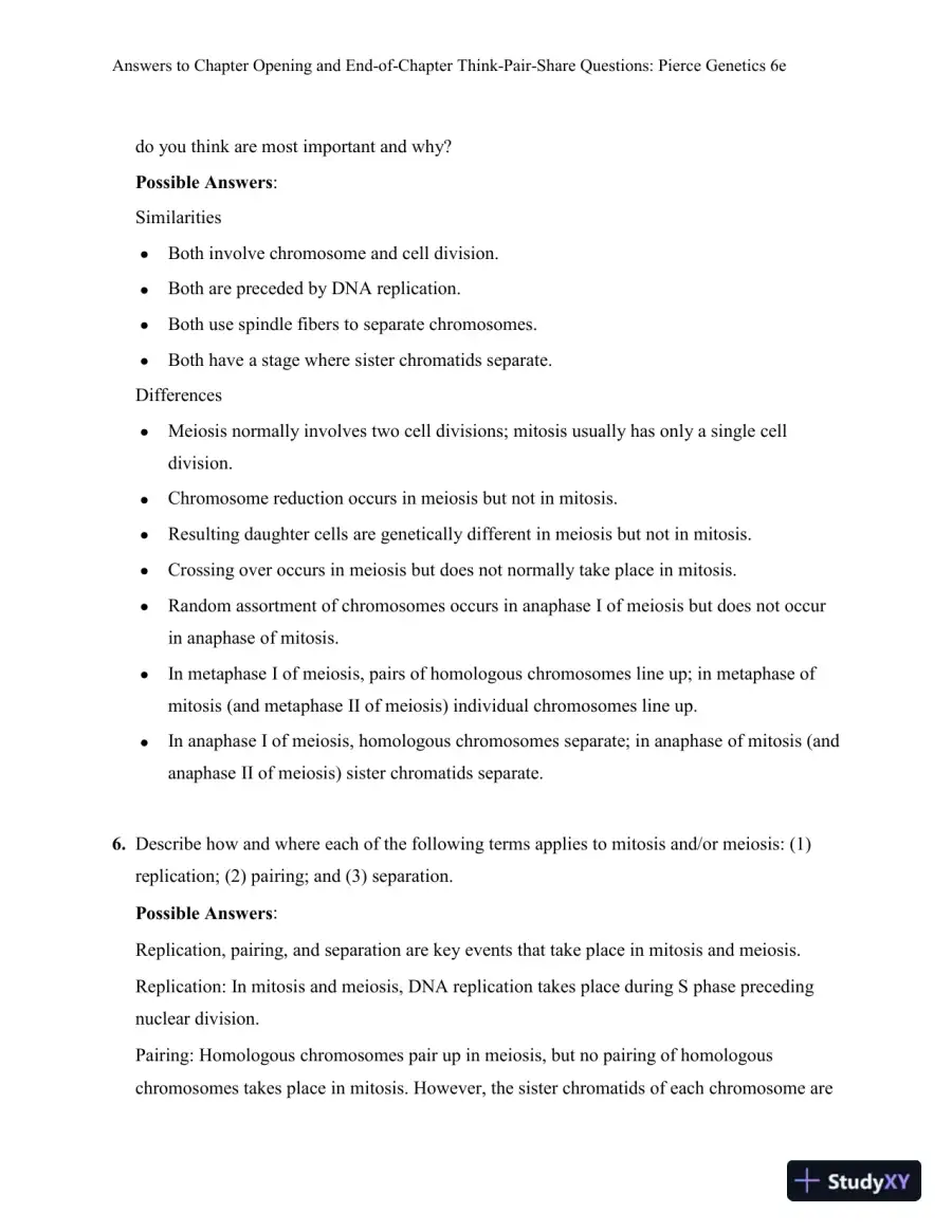 Genetics: A Conceptual Approach, 6th Edition Solution Manual, page 8