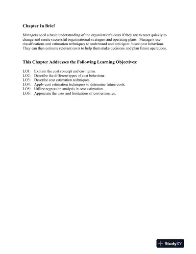 Cost Management: Measuring, Monitoring, And Motivating Performance, 2nd Edition Lecture Notes - Page 16 preview image