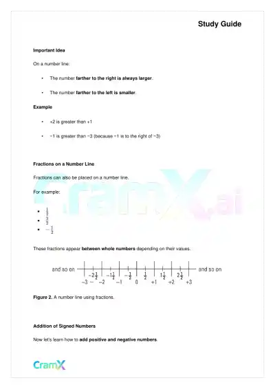 Algebra I – Signed Numbers Fractions and Percents - Page 2 preview image