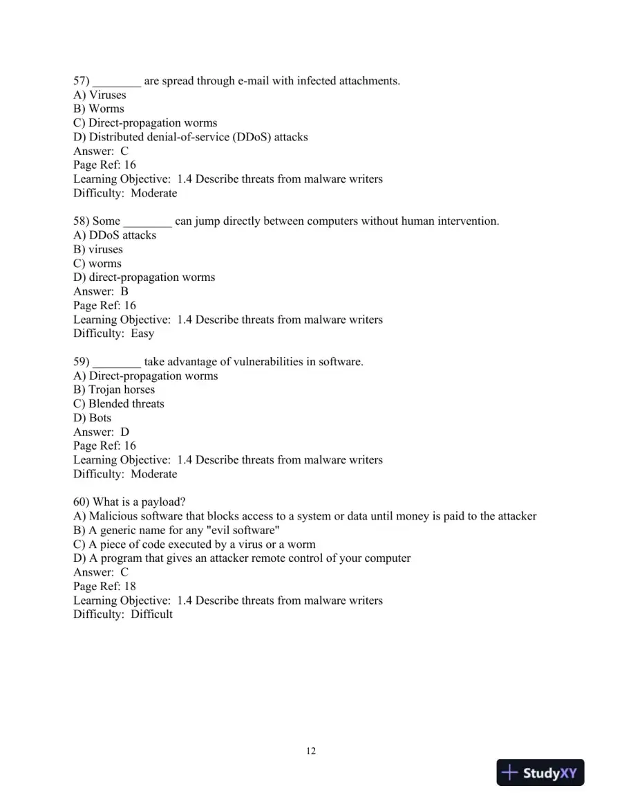 Test Bank for Corporate Computer Security, 5th Edition, page 13