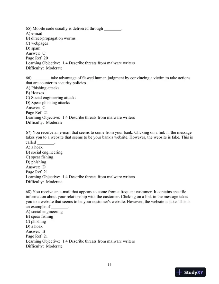 Test Bank for Corporate Computer Security, 5th Edition, page 15