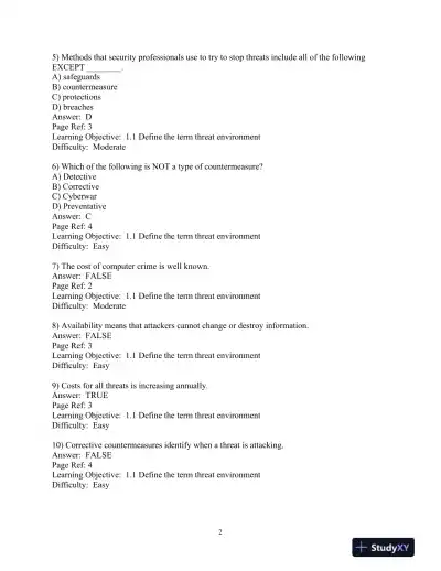 Test Bank for Corporate Computer Security, 5th Edition - Page 3 preview image