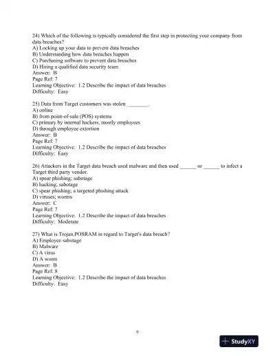 Test Bank for Corporate Computer Security, 5th Edition - Page 7 preview image