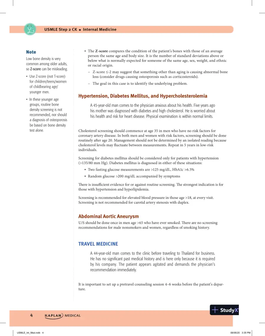 USMLE Step 2 CK Lecture Notes 2021: Internal Medicine, 1st Edition (2020), page 14