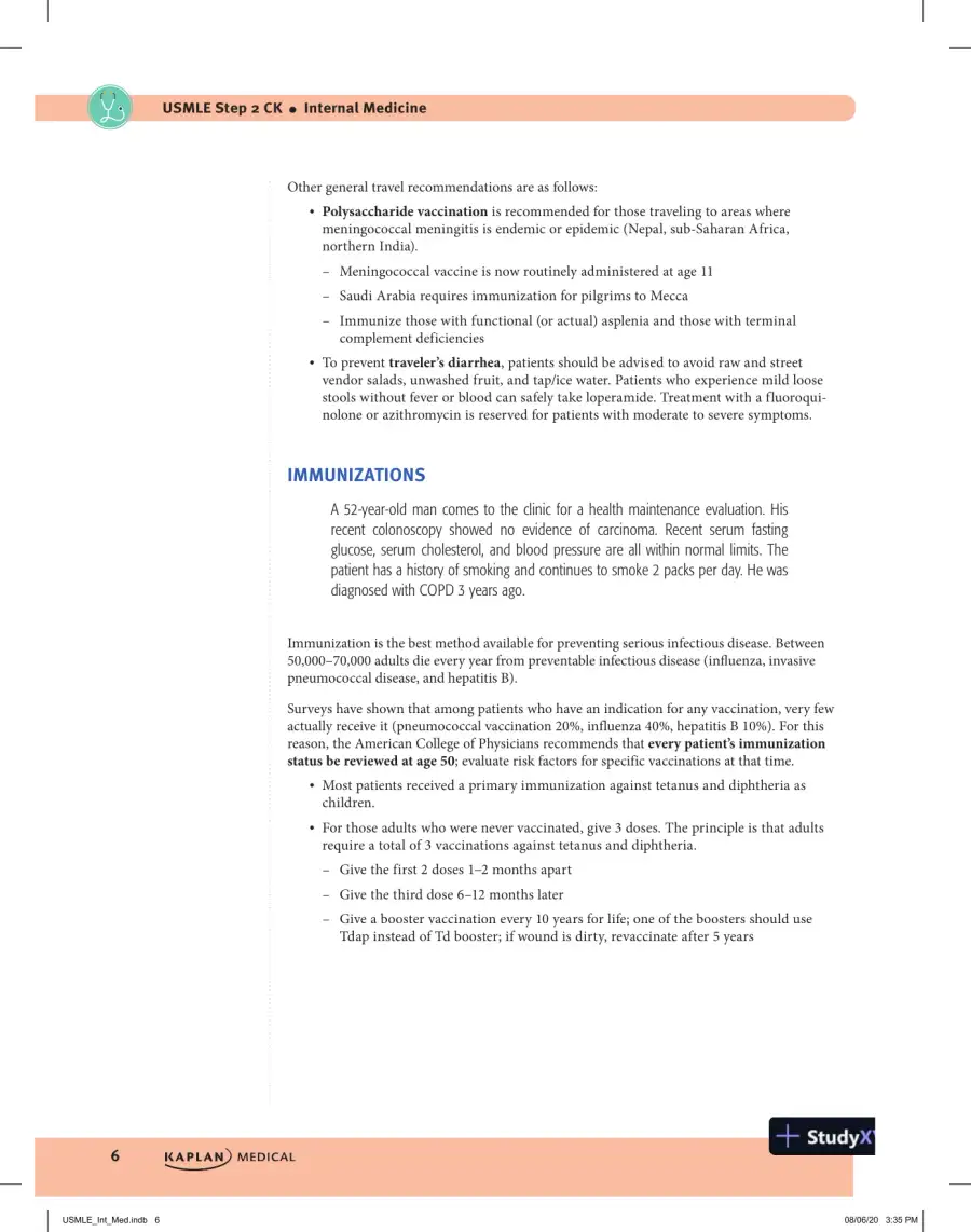 USMLE Step 2 CK Lecture Notes 2021: Internal Medicine, 1st Edition (2020), page 16